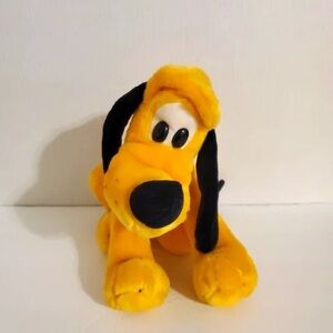 Yellow and Black Plush Dog Toy
